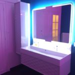 Salle de bain luxueuse dans votre appartement tous confort Location privée APPART SPA 21 de Dijon votre appartement privé de luxe avec salle de cinéma, spa et sauna